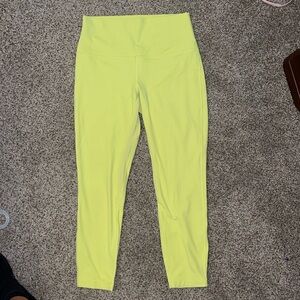 Lululemon Align High Rise size 10 Electric Lemon